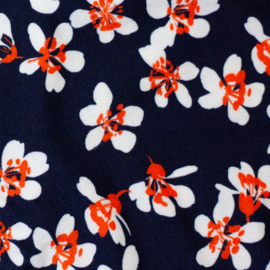 Swafing - Tricot - Mika - Flowers - Navy