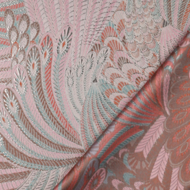 Verhees Textiles - Jacquard - Feathers -  Pink
