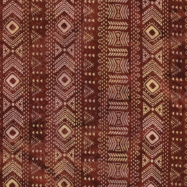 Katoen Print - Batik - Terra Cotta 002
