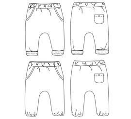 Ikatee Pattern | Sevilla - Babybroek  - Kids 1 maand - 4 jaar
