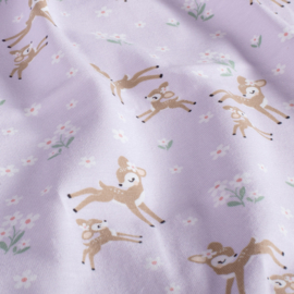 Tricot Jersey Print - Deer - Lilac