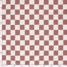 French Terry Organic   - Checks   - Lilac