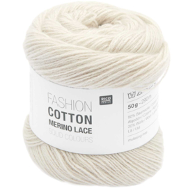 Rico Design - Fashion - Cotton Merino Lace - Solid Colors - Nature 002