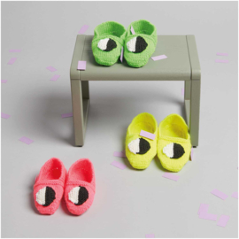 Rico Design - Socks - Neon - 4 dradig - Yellow 001