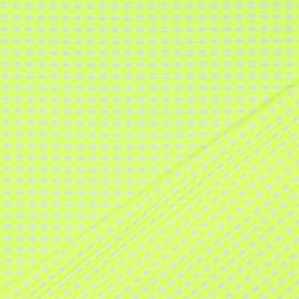 Katoen - Ruit - Neon YellowGreen