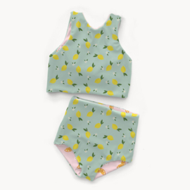 Swimwear Jersey   - UPF 50 - Lemons Mint