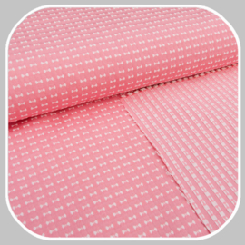 katoen viscose |  strik | roze