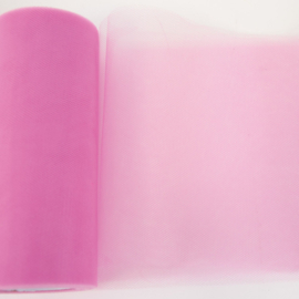 Katia Fabrics - Happy Tule - Rol 15 cm x 20 meter - Fuchsia 06
