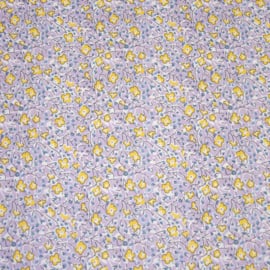 Katia Fabrics - Poplin Light - Sun & Lilac Flowers