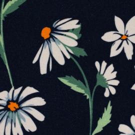Swafing - Sizilien - Jersey Viscose - Flowers - Navy