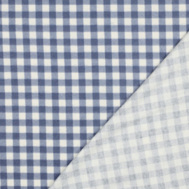Katoen Flannel - Ruit - Blue
