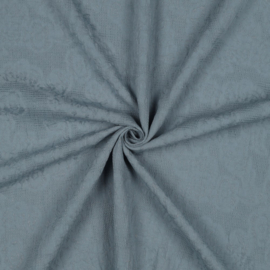 Katoen Jacquard - Abstract - Ocean Green