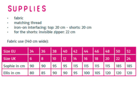 Atelier Jupe -  Atelier Jupe -  Sophie & Ellis Top & Shorts   -  Paper Pattern   - Ned - Eng - Fr.
