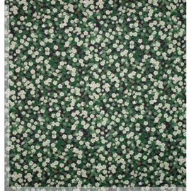 Lycra Yoga - Flowers  - Green