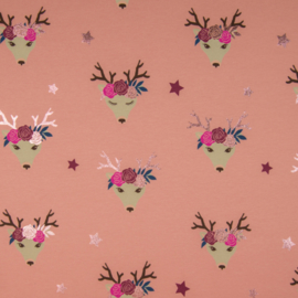 Tricot Print | Fancy Deer - Foil Print - Glitter - Pink