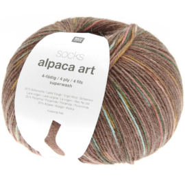 Rico Design - Socks - Alpaca Art 4 ply - Berry 007
