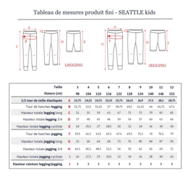 Ikatee Patterns - Seattle - Kids Legging - 3 .12yr - Paper Sewing Pattern