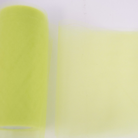 Katia Fabrics - Happy Tule - Rol 15 cm x 20 meter - Lime Neon 10