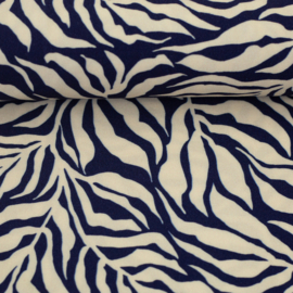 Swafing - Viscose - Zebra Jungle  - by Bienvenido Colorido - Dark Navy