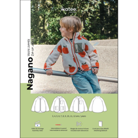 Ikatee Pattern - Nagano   - Kinderjas met Rits - 3 tot 12 jaar