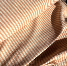 Double Gauze - Stripes -  Doublesided - Lemon Mangue