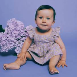 Katia Fabrics - Poplin Light - Sun & Lilac Flowers