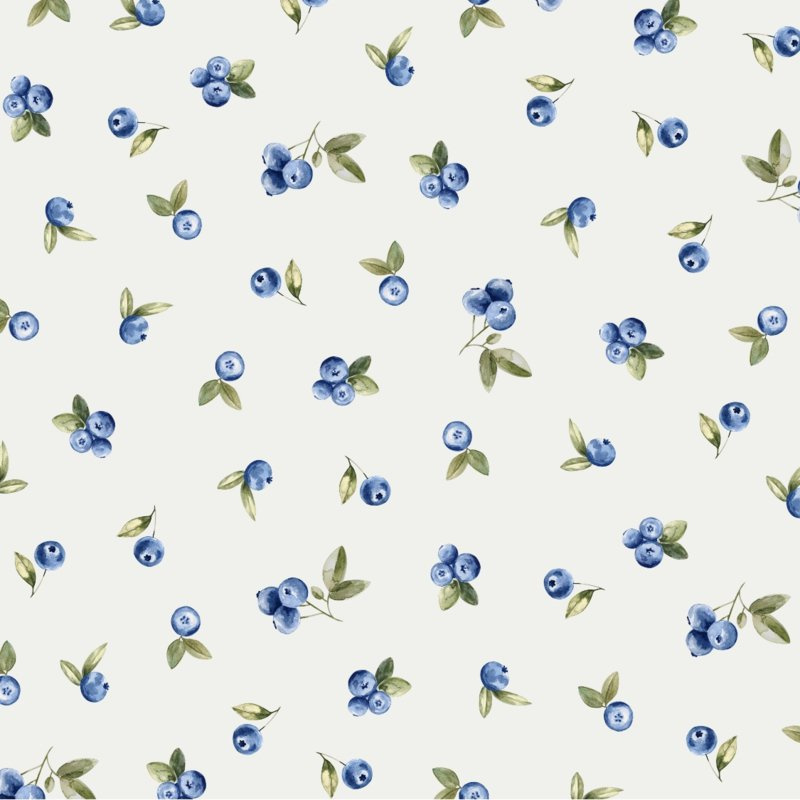 Family Fabrics | Tricot print | Blueberry