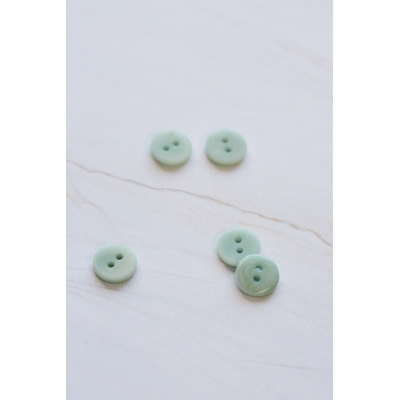 Mind the Maker | 2 - hole Corozo Button - 11 mm - Sage Green