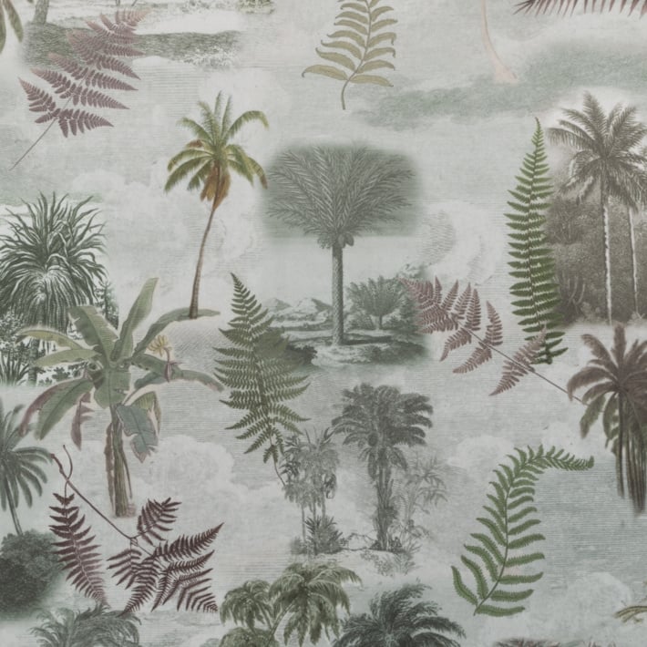 Velvet de Luxe | Palmboom - Groen