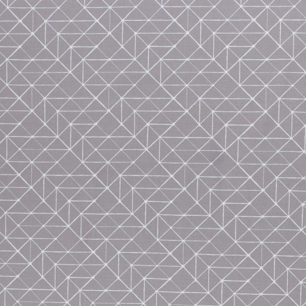 Katoen Print | Swafing -  Geometric  -  Grey