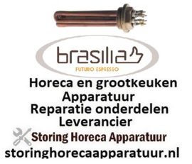 708417173 -Verwarmingselement 1700W 230V VC 3 draad 1¼" L 135mm B 26mm H 29mm pijp ø 8,5mm aansluiting M3 BRASILIA