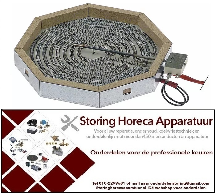 115490152 - Stralingselement 2500W/230V 300x300mm 8-hoekig