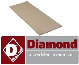 30391610141 - Warmtebestendigesteen L 1074mm B 358mm H 16mm DIAMOND PIZZA OVEN