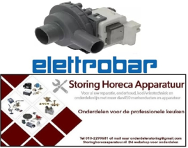 395499333 -Afvoerpomp type 60Hz 32W 220V ingang ø 30mm uitgang ø 22mm compleet ELETTROBAR