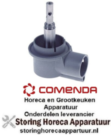 595510114 - Wasarmhouder met naspoelstift inbouwpositie boven/onder ø 74mm H 142mm COMENDA