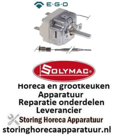 708375468 -Thermostaat t.max. 180°C instelbereik 80-180°C 1-polig 1NO 16A voeler ø 6mm voeler L 135mm Solymac