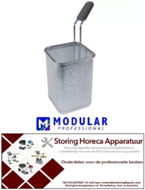 100970680 -Pastakorf L1 140mm B1 140mm H1 200mm H3 420mm RVS Edelstahl Modular
