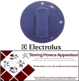 241111494 - Knop gaskraan met ontstekingsvlam ø 60mm blauw ELECTROLUX