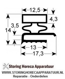 559901635 - Koeldeurrubber B 555mm L 740mm buitenmaat AFINOX