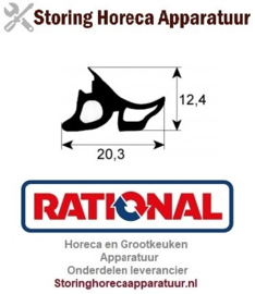 107901370 - Rational deurrubber profiel 2480 L 1880mm VPE 1