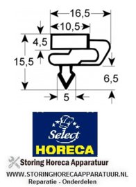 908901660 - Koeldeurrubber profiel 9156 B 420mm L 785mm steekmaat HORECA-SELECT