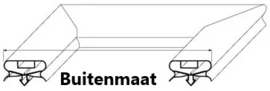 DS643-38-MS - Koeldeurrubber op maat gemaakt met magneet buitenmaat 645 x 1570 mm grijs
