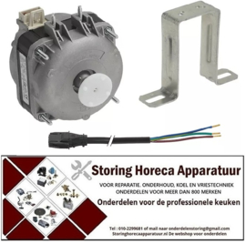 616601966 - Ventilatormotor 16W 230V 1300/1550U/min lager glijlager L1 91mm L2 83mm B 83mm