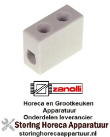 833550593 - Porseleinen kroonsteen 1-polig 4mm voor Zanolli