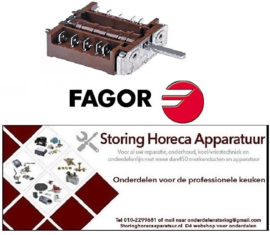 VE968301109 - Nokkenschakelaar 2 schakelstanden 4NO schakelvolgorde 0-1 16A  FAGOR
