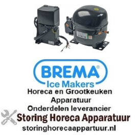 192605178 -Compressor koelmiddel R404a/R507 type NEK6217GK 220-240V 50Hz HMBP 11,6kg 5/8HP Brema