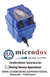 6563.617.48 - Doseerpomp naglansspoelmiddel MICRODOS toerentalregeling 1l/h 230 VAC glansspoelmiddel slang ø 4x6mm