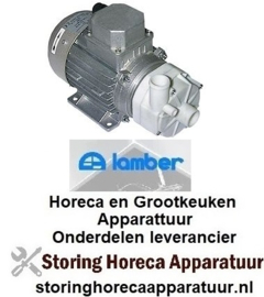 224500030 - Waspomp ingang ø 28mm uitgang ø 28mm type AL426 415V 50Hz fasen 3 0,15kW L 255mm rotatierichting rechts voor professionele vaatwasser LAMBER