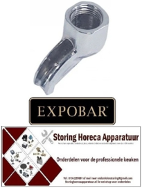 631529003 - Zeefhouderuitloop draad 3/8" 1-wegs gebogen/lang draad L 5mm EXPOBAR