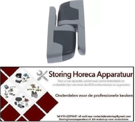 276698901 - Zijkant deurscharnier L 210mm B 35mm bevestigingsafstand 120mm aanslag links/rechts
